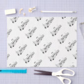 Papier Mousseline HAMbyWG - Notes musicales - (Artisanat)