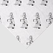 Papier Mousseline HAMbyWG - Notes musicales - (Détail)
