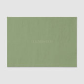 Papier Mousseline HAMbyWG - Papier de tissus - Sage (Recto)