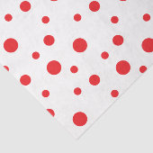 Papier Mousseline HAMbyWG Red Crazy Pois (Détail)