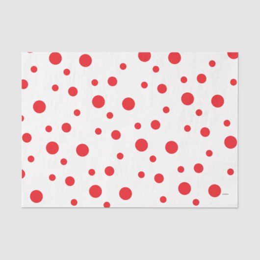 Papier Mousseline HAMbyWG Red Crazy Pois (Recto)