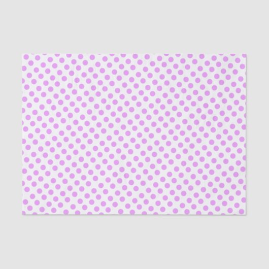 Papier Mousseline HAMbyWG - Tissu cadeau pour violet clair Polka Dot (Recto)