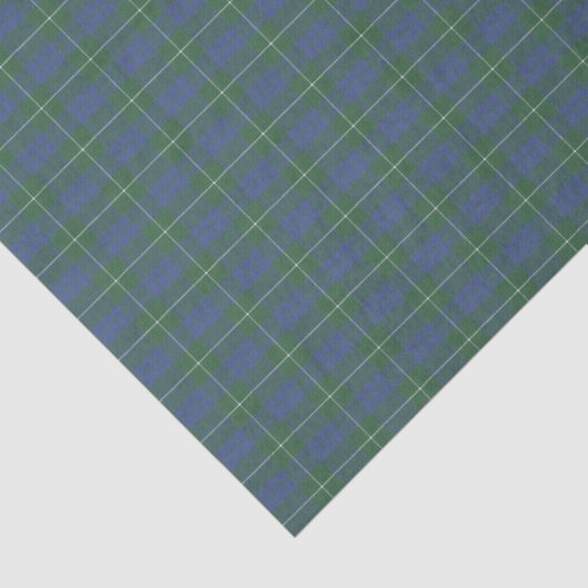 Papier Mousseline Hamilton Green Scottish Tartan (Détail)