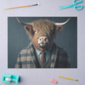 Papier Mousseline Hamish The Highland Cow Decoupage Tissu Paper (Artisanat)