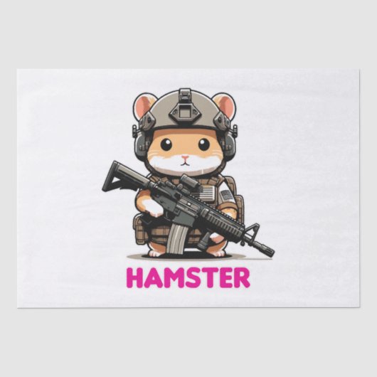 Papier Mousseline Hamster tactique (Recto)