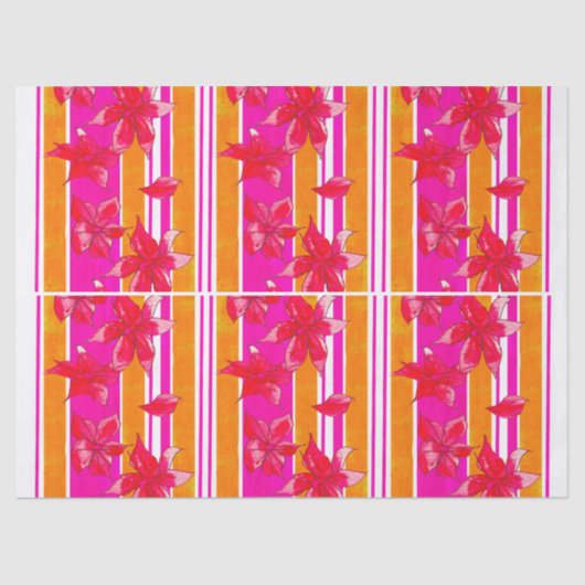 PAPIER MOUSSELINE HAND PAINTED BIRTHDAY TISSUE PAPER (Recto)