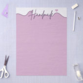 Papier Mousseline Handmade With Love Purple Small Business Packaging (Artisanat)