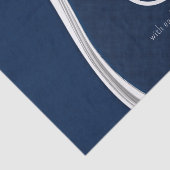 Papier Mousseline Hanoukka bleu et blanc avec chaque bougie lumière (Détail)