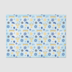 Papier Mousseline Hanoukka Chanukah Menorah allume des étoiles