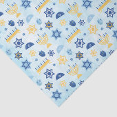 Papier Mousseline Hanoukka Chanukah Menorah allume des étoiles (Détail)