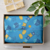 Papier Mousseline Hanoukka Dreidels (Cadeau)