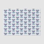 Papier Mousseline Hanoukka Floral Menorah Motif<br><div class="desc">Illustration Hanoukka par Cindy Bendel. Vous pouvez changer la taille du motif pour rendre la menorah plus grande ou plus petite. Cliquez sur le bouton Modifier pour modifier le motif.</div>