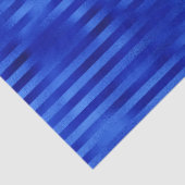Papier Mousseline Hanoukka rayée Royal Blue Foil (Détail)