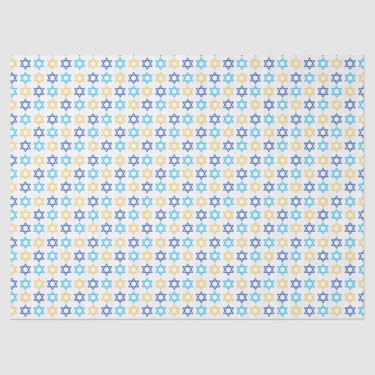 Papier Mousseline Hanoukka Star de David (Recto)