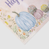 Papier Mousseline Happy Automne Aquarelle Pastel Citrouilles avec ma (Détail)