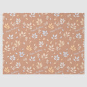 Papier Mousseline Happy Birthday Leaves (Recto)