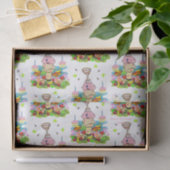 Papier Mousseline Happy Birthday Pink Cupcake Tissue Paper  (Cadeau)