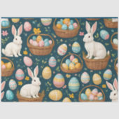 Papier Mousseline Happy Bunny Pâques collection moderne (Recto)