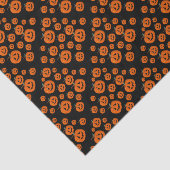 Papier Mousseline Happy Halloween Jack-o'-lantern Illustration Art (Détail)