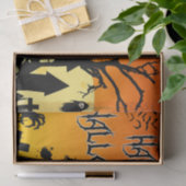 Papier Mousseline Happy Halloween Maison Éffrayante, Cimetière (Cadeau)