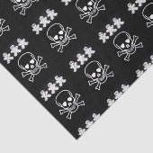 Papier Mousseline Happy Halloween Tissu Papier, Crâne (Détail)