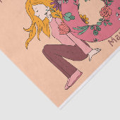 Papier Mousseline Happy International Women's Day (8 March) (Détail)