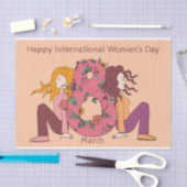 Papier Mousseline Happy International Women's Day (8 March) (Artisanat)