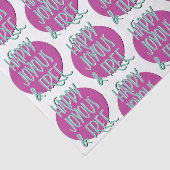 Papier Mousseline Happy Joyous & Free Recovery Slogan (Détail)