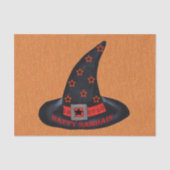 Papier Mousseline Happy Samhain Witch Casquette Stars Magic Wiccan (Recto)