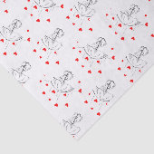 Papier Mousseline Happy Valentine's Day Tissue Paper Umbrella Hearts (Détail)