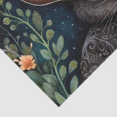 Papier Mousseline Hare de minuit (Détail)