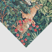 Papier Mousseline Hares d'ANIMAUX FORESTIERS, Oiseau de faisan, Vert (Détail)