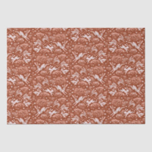 Papier Mousseline Hares neige terrain blanc lapin Motif d'hiver Brow