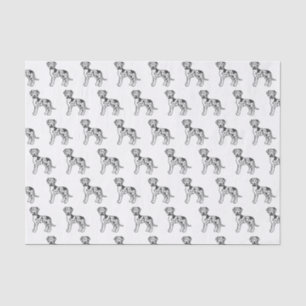 Papier Mousseline Harlequin Great Dane mignon Motif de dessin animé 