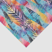 Papier Mousseline Harmonie de fusion : Aquarelle colorée Batik Shibo (Détail)