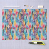 Papier Mousseline Harmonie de fusion : Aquarelle colorée Batik Shibo (Artisanat)