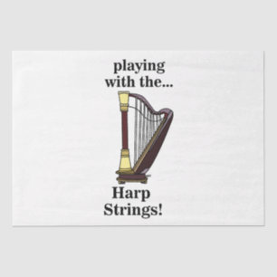 Papier Mousseline Harpe musicale Instrument Harpe