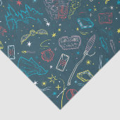 Papier Mousseline HARRY POTTER™ Artefacts Line Art Motif (Détail)