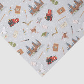 Papier Mousseline Harry Potter Cartoon Hogwarts Pattern (Détail)