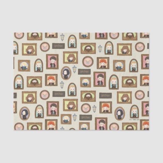 Papier Mousseline HARRY POTTER™ Chibi Image Frame Motif (Recto)