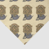Papier Mousseline Harry Potter | Cimier de Hufflepuff avec Badger (Détail)