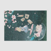 Papier Mousseline Hatter Alice Au Pays Des Merveilles Collage Découp (Recto)