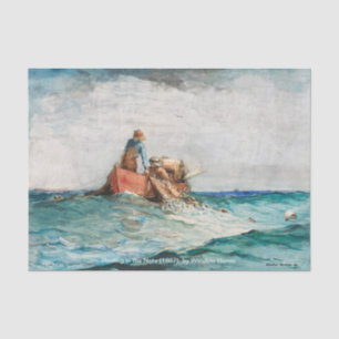 Papier Mousseline Hauling In The Nets (1887) Par Winslow Homer