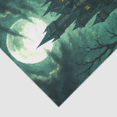 Papier Mousseline Hauné Château Lune Découpage gothique (Détail)