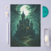 Papier Mousseline Hauné Château Lune Découpage gothique (Artisanat)