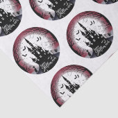 Papier Mousseline Hauné Pleine lune de maison chauves-souris heureux (Détail)