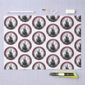 Papier Mousseline Hauné Pleine lune de maison chauves-souris heureux (Artisanat)