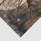 Papier Mousseline Hauning Imaginaire Gothic Raven Art Collage (Détail)