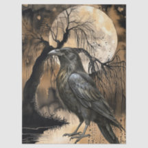 Hauning Imaginaire Gothic Raven Art Collage