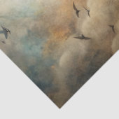 Papier Mousseline Haunting Fantasy Gothic Raven & Moon (Détail)